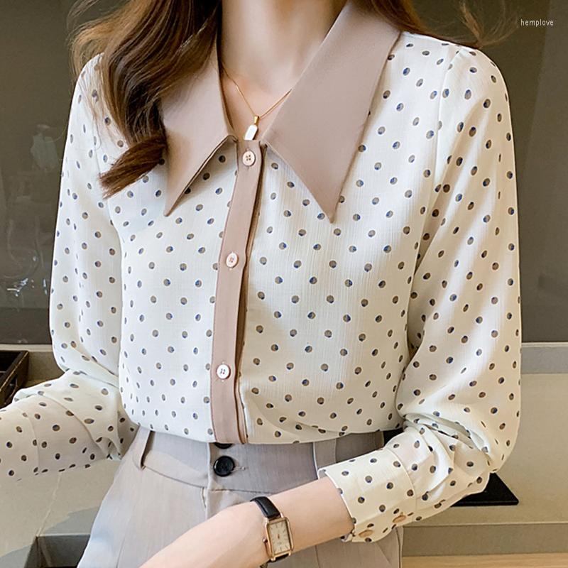 Women' Blouses Blusas Mujer De Moda 2023 Autumn Long Sleeve Blouse Women Clothes Wave Point Polka Dot Chiffon Fashion Button Tops Femme, Picture shown
Women' Blouses Blusas Mujer De Moda 2023 Autumn Long Sleeve Blouse Women Clothes Wave Point Polka Dot Chiffon Fashion Button Tops Femme, Picture shown