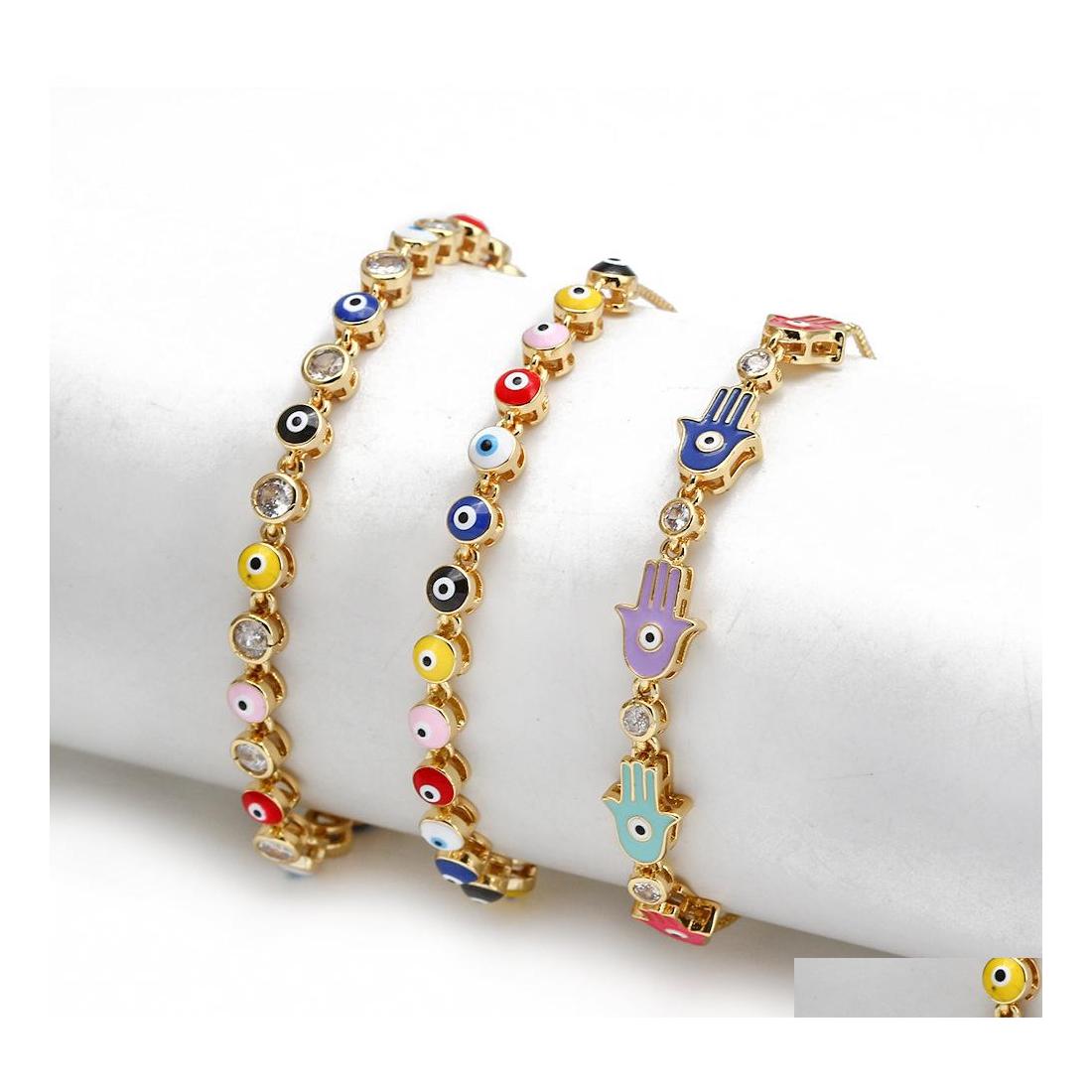 Charm Bracelets Fashion Jewelry Enamel Evil Eye Bracelet Colorf Blue Eyes Adjustable Drop Delivery Dhdyy
Charm Bracelets Fashion Jewelry Enamel Evil Eye Bracelet Colorf Blue Eyes Adjustable Drop Delivery Dhdyy