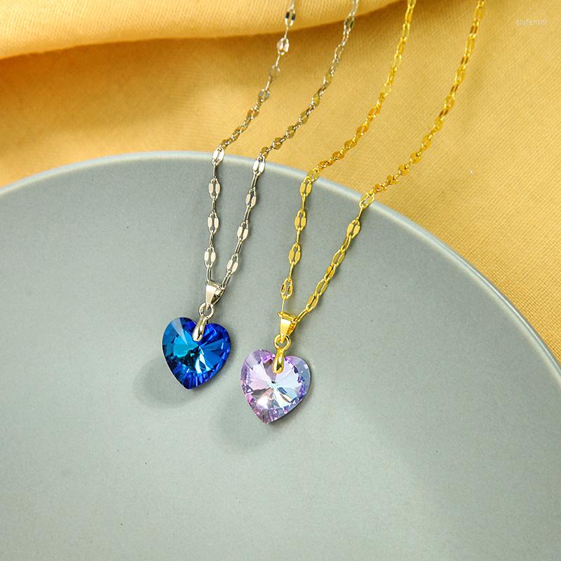 Choker Heart Of The Sea Blue Pink Crystal Pendant Neklace Short Chain 2023 Design Luxurious Romantic Jewelry For Women Handmade
Choker Heart Of The Sea Blue Pink Crystal Pendant Neklace Short Chain 2023 Design Luxurious Romantic Jewelry For Women Handmade