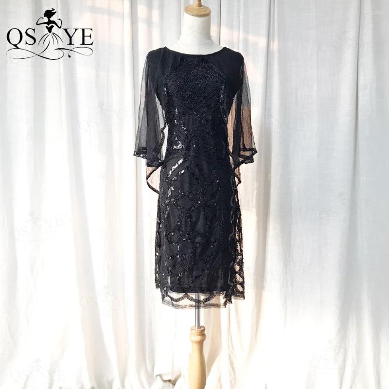 Party Dresses Black Beading Cocktail Sequin Sheath Stretchy Tulle Prom Gown Scoop Neck Wing-sleeved Short Dress Casual, Style 3
Party Dresses Black Beading Cocktail Sequin Sheath Stretchy Tulle Prom Gown Scoop Neck Wing-sleeved Short Dress Casual, Style 3