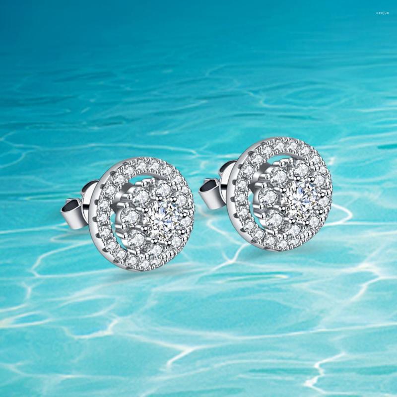 Stud Earrings 925 Sterling Silver Female Luxury Zircon Round Vintage Wedding Jewelry White Stone For Women Gift
Stud Earrings 925 Sterling Silver Female Luxury Zircon Round Vintage Wedding Jewelry White Stone For Women Gift