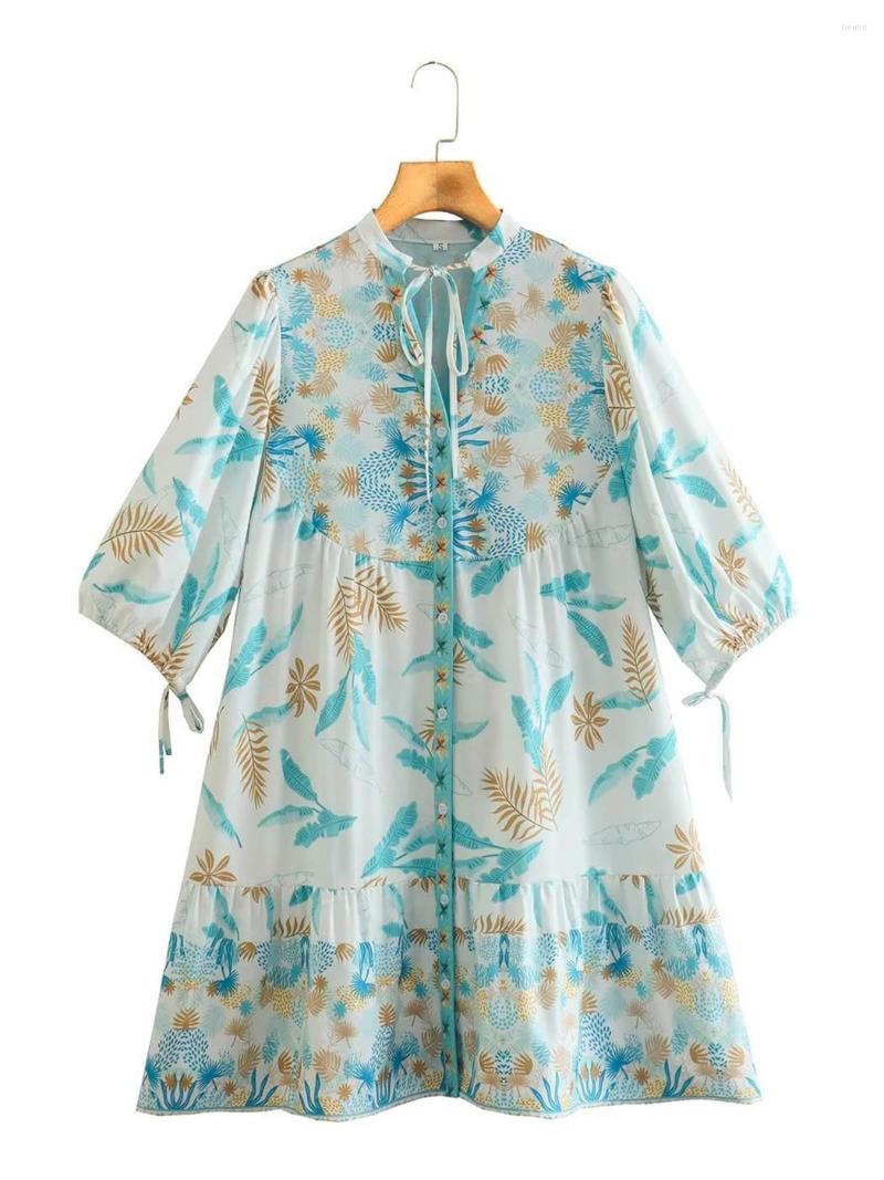 Casual Dresses Jastie Summer Boho Floral Mini Dress Women O-neck Long Sleeve Loose Print Fashion Single Breasted Chic Tie Vestidos, As show
Casual Dresses Jastie Summer Boho Floral Mini Dress Women O-neck Long Sleeve Loose Print Fashion Single Breasted Chic Tie Vestidos, As show