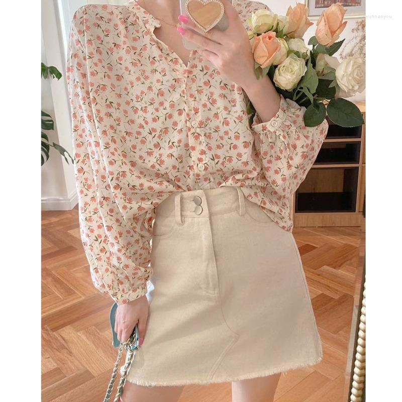 Women' Blouses Women Autumn Floral Long Sleeve Leisure Sweet French Chic Shirt All-match Vintage Tops Loose Blusas Camisa Chemise Femme, Yellow
Women' Blouses Women Autumn Floral Long Sleeve Leisure Sweet French Chic Shirt All-match Vintage Tops Loose Blusas Camisa Chemise Femme, Yellow