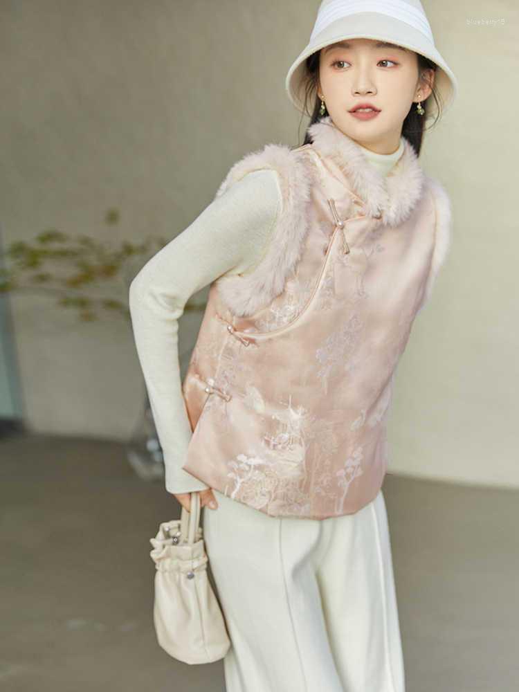 Ethnic Clothing 2023 Autumn Chinese Style Women Tang Suit Top Traditional Vintage Versatile Vest Elegant Warm Sleeveless A688
Ethnic Clothing 2023 Autumn Chinese Style Women Tang Suit Top Traditional Vintage Versatile Vest Elegant Warm Sleeveless A688