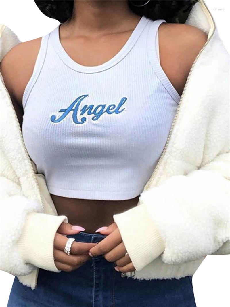 Women' Tanks Women' Fashionable Letter Print Camisole Sexy Round Neck Sleeveless Slim Elastic Midriff-baring Top Daily Life, Blue
Women' Tanks Women' Fashionable Letter Print Camisole Sexy Round Neck Sleeveless Slim Elastic Midriff-baring Top Daily Life, Blue