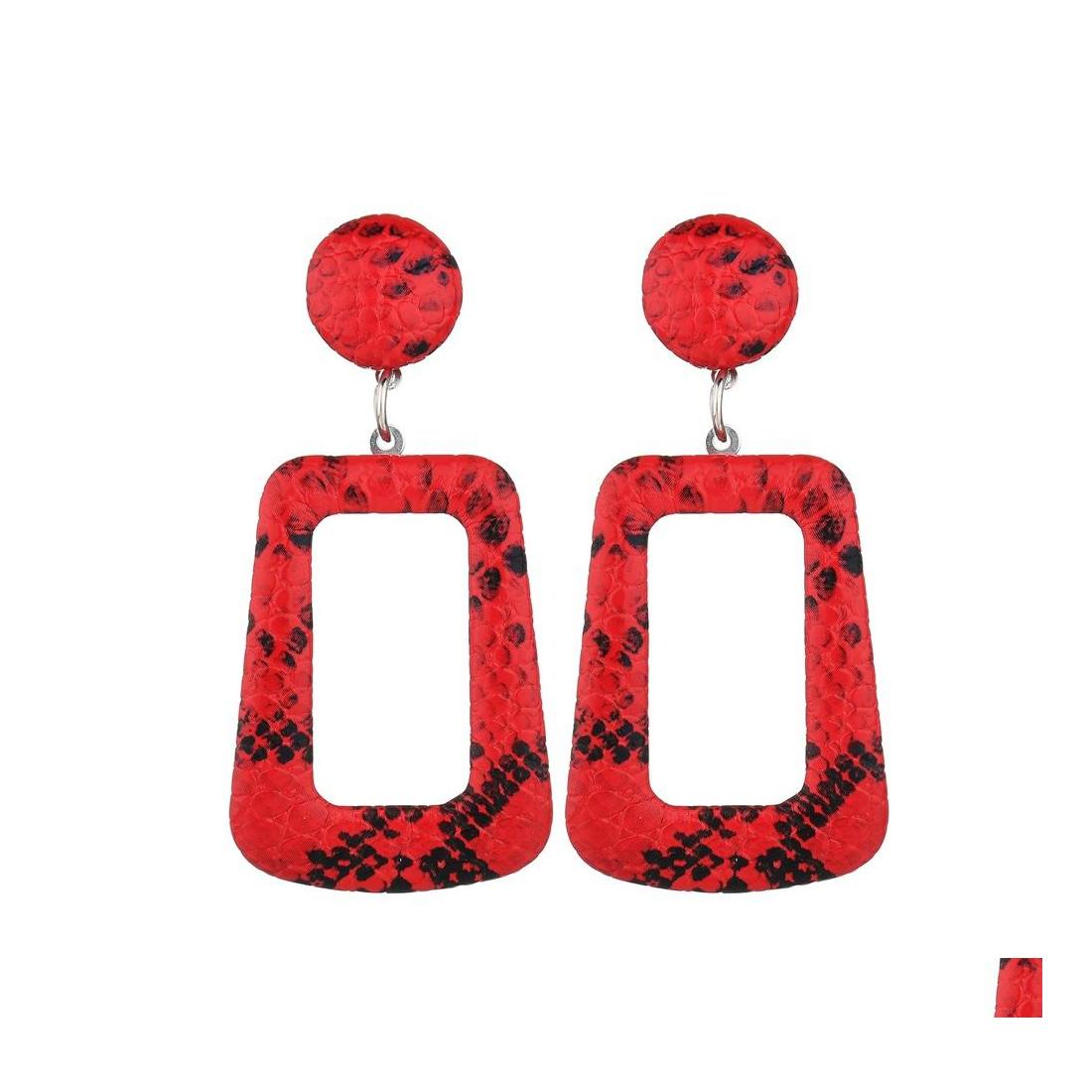 Dangle Chandelier Oversize Snake Skin Geometric Drop Earrings For Women Large Big Leather Statement Earring Party Fashion Boho Jew Otgsv
Dangle Chandelier Oversize Snake Skin Geometric Drop Earrings For Women Large Big Leather Statement Earring Party Fashion Boho Jew Otgsv