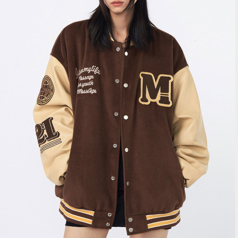 Women's Jackets American letter towel embroidered high-quality jacket coat women's street hip-hop retro baseball uniform couple all-match jacket 230203, Dark grey
Women's Jackets American letter towel embroidered high-quality jacket coat women's street hip-hop retro baseball uniform couple all-match jacket 230203, Dark grey