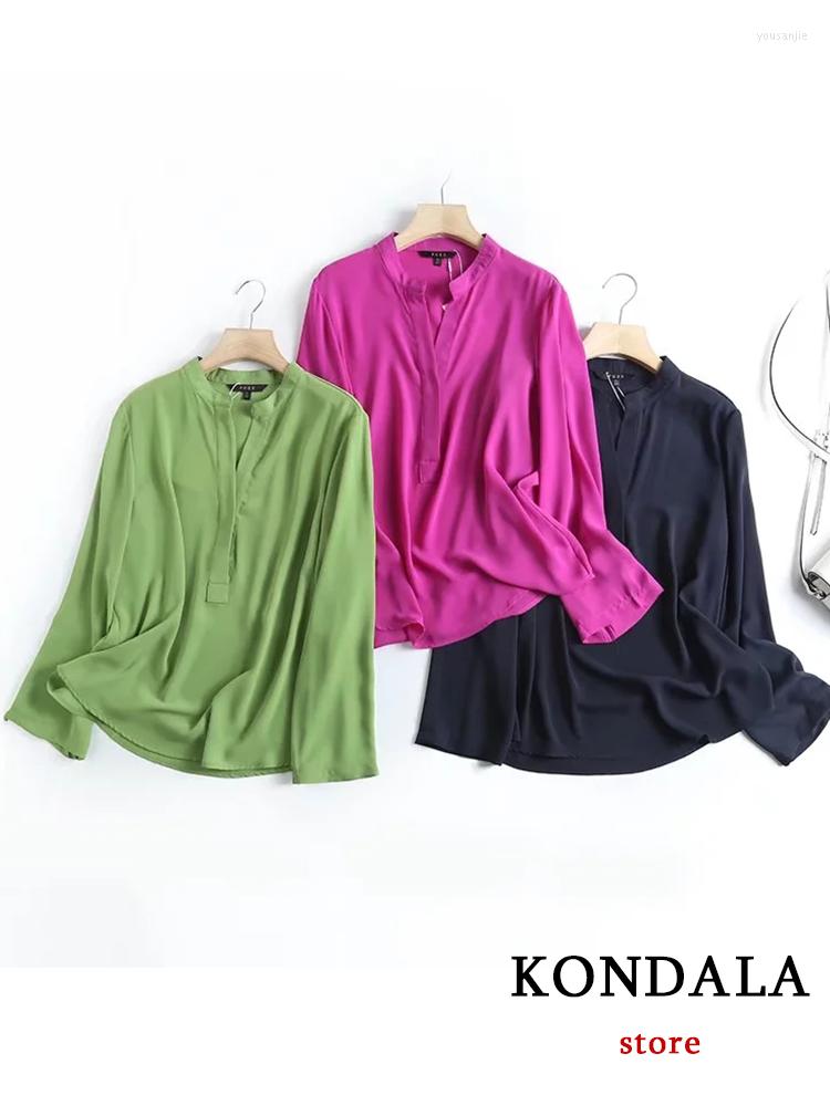 Women' Blouses KONDALA Spring Fashion 2023 Solid Rosered V Neck Shirts Women Vintage Long Sleeve Loose Elegant Mujer Tops, Green
Women' Blouses KONDALA Spring Fashion 2023 Solid Rosered V Neck Shirts Women Vintage Long Sleeve Loose Elegant Mujer Tops, Green