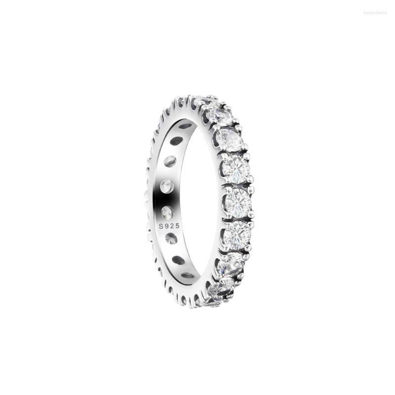 Cluster Rings CKK Sparkling Row Eternity For Women 925 Sterling Silver Jewelry Party Wedding Anillos Mujer Anel
Cluster Rings CKK Sparkling Row Eternity For Women 925 Sterling Silver Jewelry Party Wedding Anillos Mujer Anel