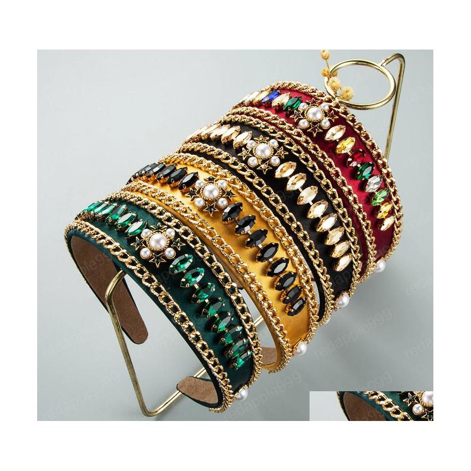 Headbands Vintage Colorf Crystal Star Headband Elegant Imitation Pearl Beaded Hairband Girl Party Jewelry Tiara Bezel Drop Delivery Dhy2L
Headbands Vintage Colorf Crystal Star Headband Elegant Imitation Pearl Beaded Hairband Girl Party Jewelry Tiara Bezel Drop Delivery Dhy2L
