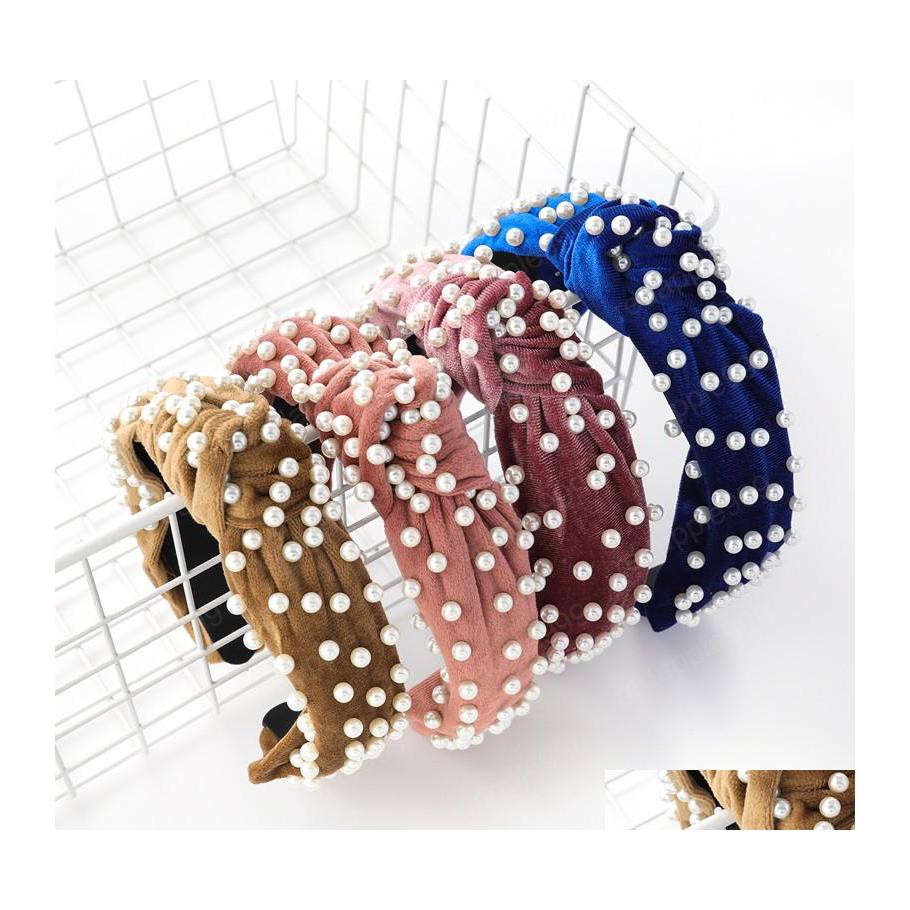 Headbands Gold Veet Fabric Inlaid Pearl Headband For Women Gentle Wideside Knotted Head Hair Accessory Drop Delivery Jewelry Hairjewe Dhgeu
Headbands Gold Veet Fabric Inlaid Pearl Headband For Women Gentle Wideside Knotted Head Hair Accessory Drop Delivery Jewelry Hairjewe Dhgeu