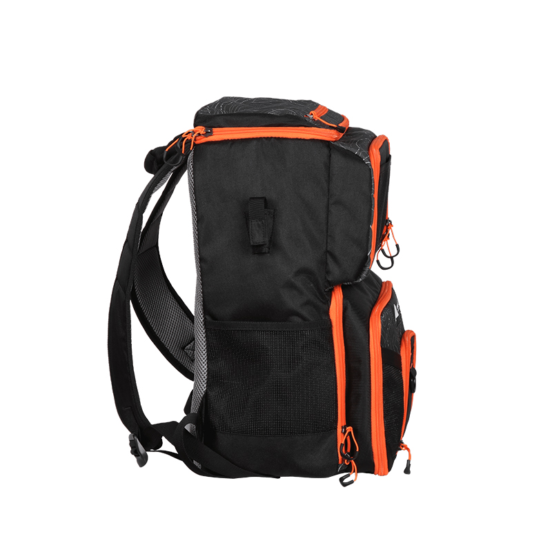 Ozark Trail Elite Fishing Tackle Backpack with Bait Cooler Black