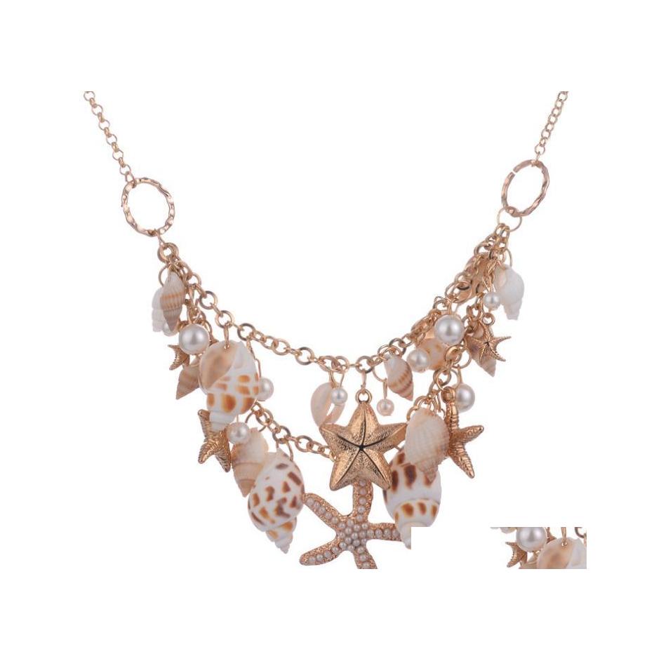 Pendant Necklaces Europe Fashion Jewelry Womens Conch Shells Starfish Charms Beads Necklace Lady Layer Bracelet Drop Delivery Pendant Dhewq
Pendant Necklaces Europe Fashion Jewelry Womens Conch Shells Starfish Charms Beads Necklace Lady Layer Bracelet Drop Delivery Pendant Dhewq