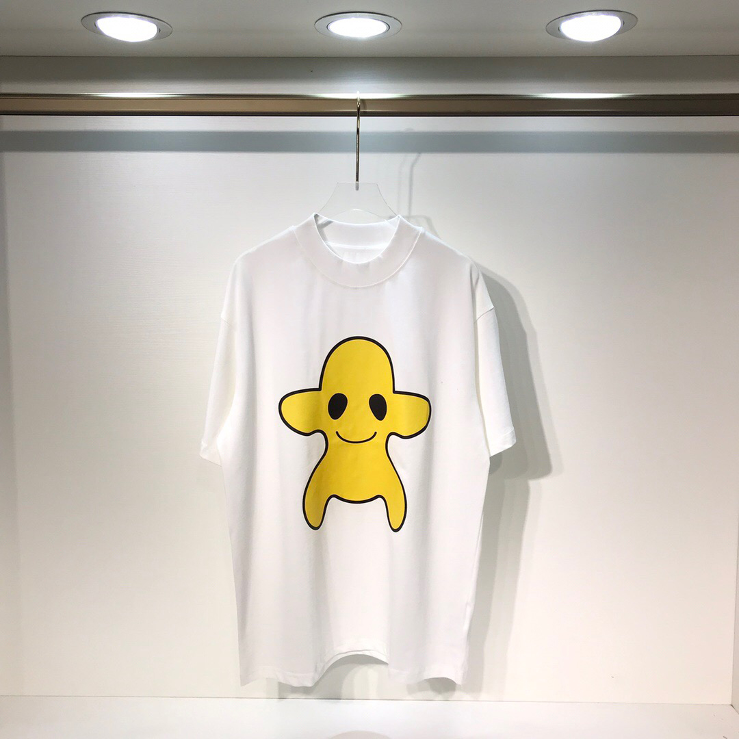 New tops short sleeve T-shirt double yarn fabric digital printing back stereo logo for men and women original version, Blue
New tops short sleeve T-shirt double yarn fabric digital printing back stereo logo for men and women original version, Blue