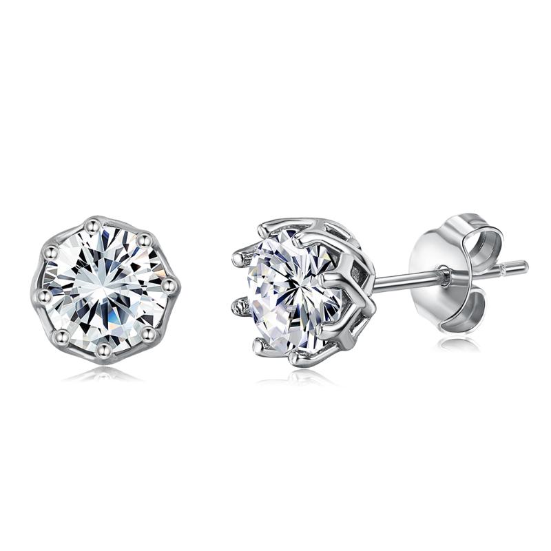 Stud Earrings ZEMIOR Authentic 925 Sterling Silver Classic Clear Cubic Zircon Small For Women Anniversary Fine Jewelry
Stud Earrings ZEMIOR Authentic 925 Sterling Silver Classic Clear Cubic Zircon Small For Women Anniversary Fine Jewelry