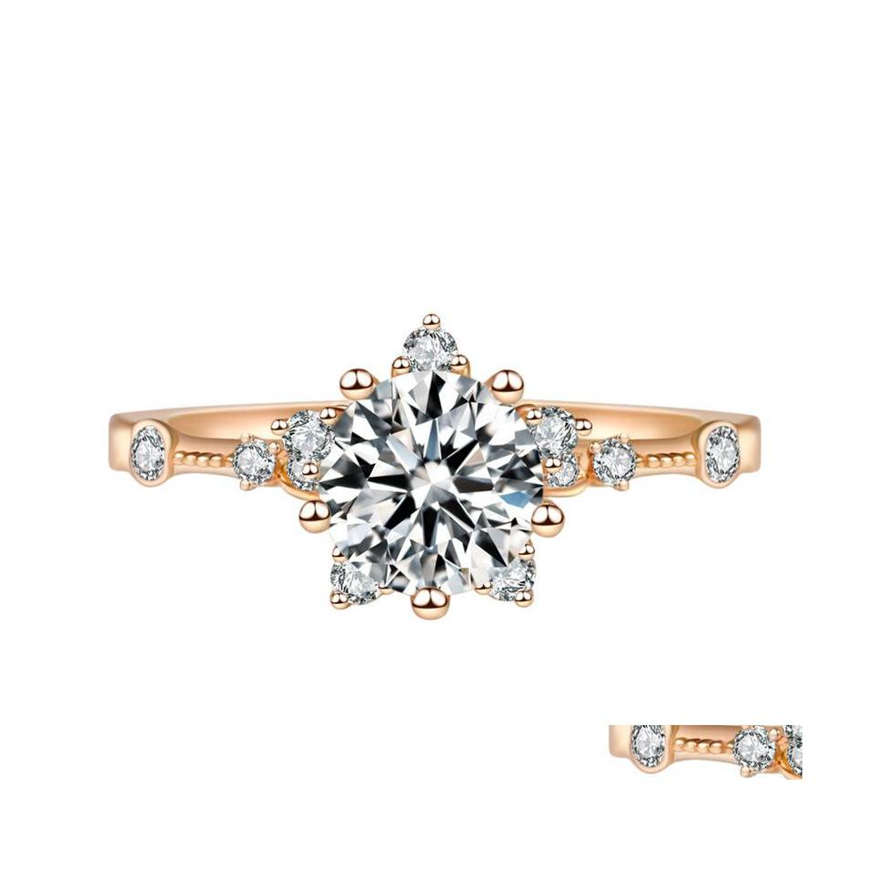 Solitaire Ring Wedding Band Rings With Certificate 18K White Gold For Women 1.0Ct Round Cut Zirconia Diamond Bridal Engagement Nanas Dhscf
Solitaire Ring Wedding Band Rings With Certificate 18K White Gold For Women 1.0Ct Round Cut Zirconia Diamond Bridal Engagement Nanas Dhscf