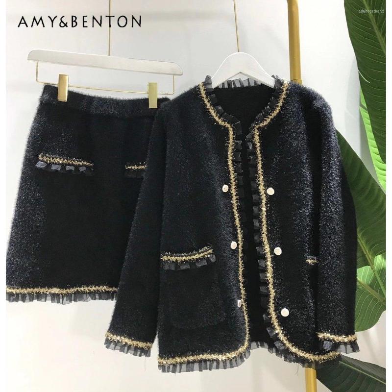 Work Dresses European Goods Gold Mink Velvet Slimming Youthful-Looking Long Sleeve Coat Women' Autumn And Winter Short Skirt Warm Suit, Black
Work Dresses European Goods Gold Mink Velvet Slimming Youthful-Looking Long Sleeve Coat Women' Autumn And Winter Short Skirt Warm Suit, Black