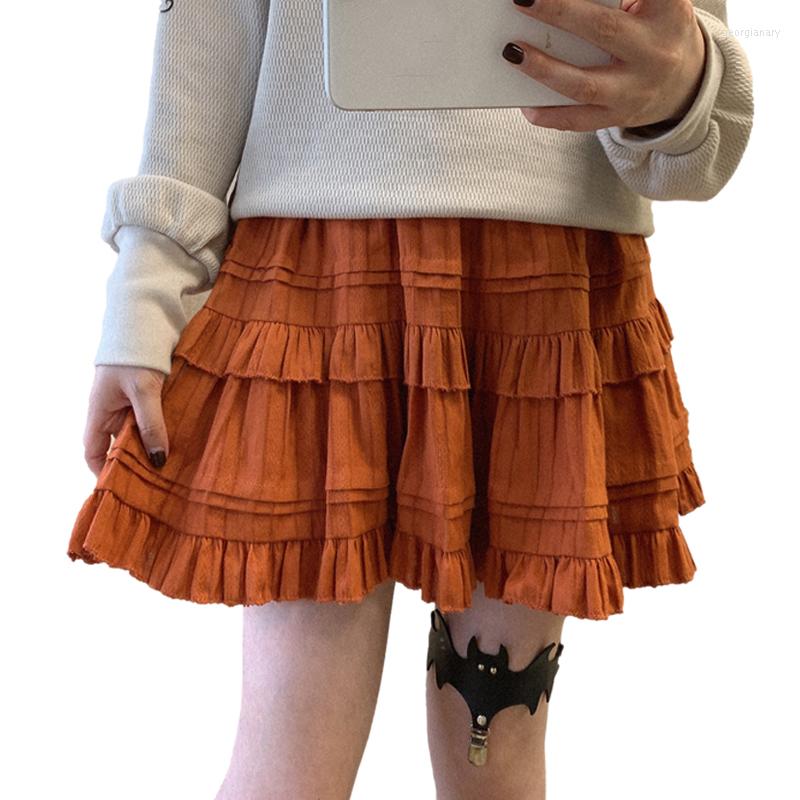 Skirts Japanese Lolita Cute Ruffle Mini Skirt Women School Girl Mori Pleated Kawaii High Waist Vintage Tutu Cotton Flare Princess, Beige
Skirts Japanese Lolita Cute Ruffle Mini Skirt Women School Girl Mori Pleated Kawaii High Waist Vintage Tutu Cotton Flare Princess, Beige