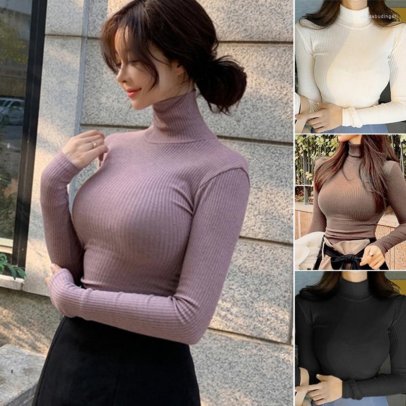 Women's T Shirts Winter Autumn Women's Turtleneck Knitted Sweater High Collar Casual Soft Neck-Neck Slim Pullover, Black
Women's T Shirts Winter Autumn Women's Turtleneck Knitted Sweater High Collar Casual Soft Neck-Neck Slim Pullover, Black