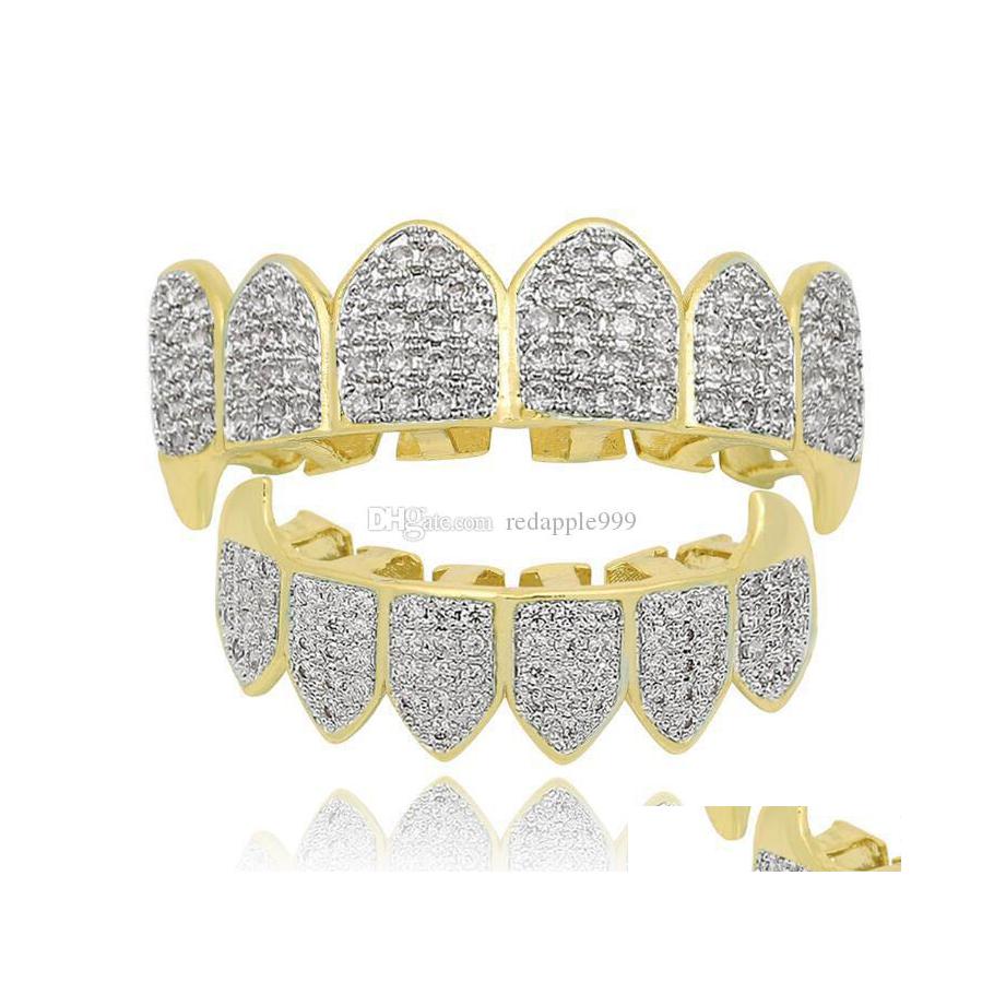 Grillz Dental Grills Hip Hop Iced Out Cz Mouth Teeth Grillz Caps Top Bottom Grill Set Men Women Vampire Jewelry Gifts Drop Delivery Dhw4U
Grillz Dental Grills Hip Hop Iced Out Cz Mouth Teeth Grillz Caps Top Bottom Grill Set Men Women Vampire Jewelry Gifts Drop Delivery Dhw4U