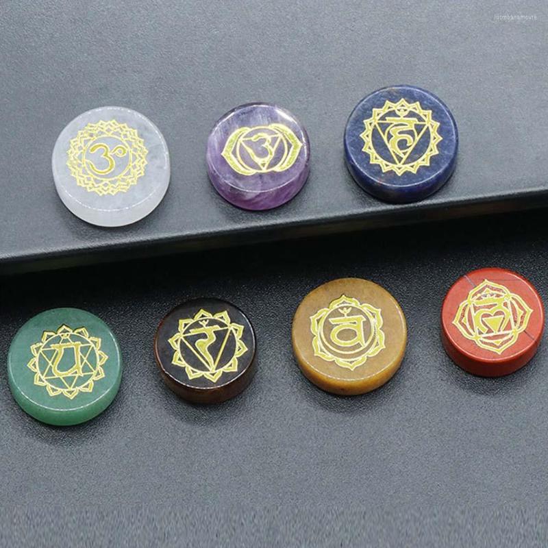 Pendant Necklaces Natural Stone Carved Chakra Round Shape Crystal Quartz Purple Choker Reiki 7 Necklace No Hole
Pendant Necklaces Natural Stone Carved Chakra Round Shape Crystal Quartz Purple Choker Reiki 7 Necklace No Hole