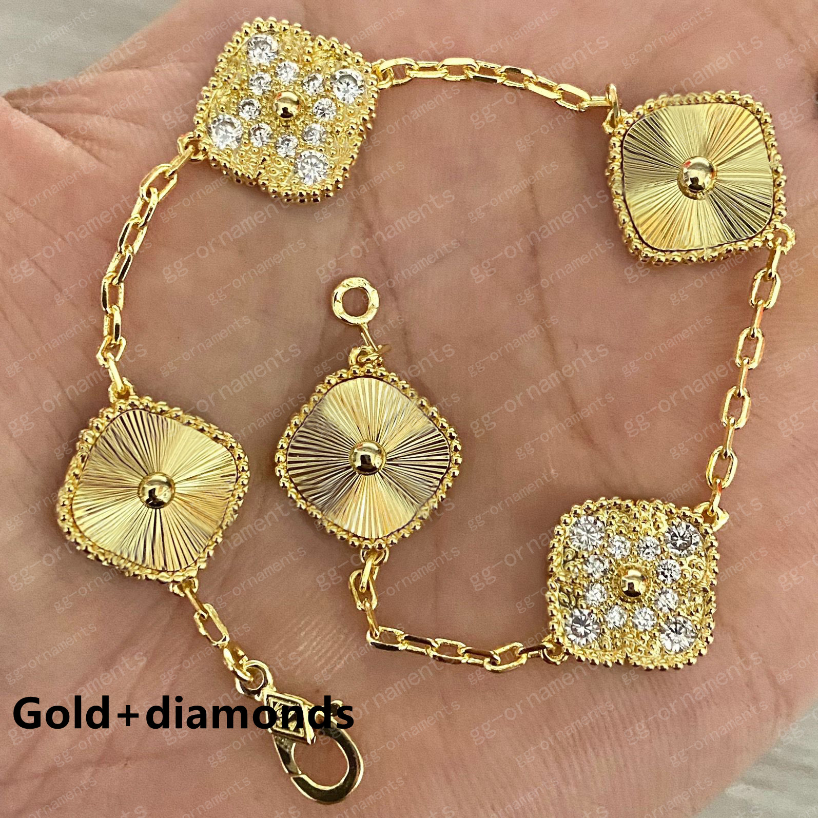 20color Fashion Classic 4/Four Leaf Clover Charm Bracelets Diamond Bangle Chain 18K Gold Agate Shell Mother-of-Pearl for Women&Girl Wedding Mother' Day Jewelry Women
20color Fashion Classic 4/Four Leaf Clover Charm Bracelets Diamond Bangle Chain 18K Gold Agate Shell Mother-of-Pearl for Women&Girl Wedding Mother' Day Jewelry Women