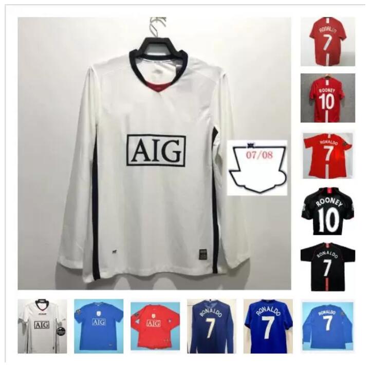 2007 2008 2009 Manchester Retro red Home Soccer Jersey uNiTeD 7# Ronaldo Long sleeve 07 08 09 MAN #10 Rooney #11 Giggs #18 Scholes uTd Football Shirts
2007 2008 2009 Manchester Retro red Home Soccer Jersey uNiTeD 7# Ronaldo Long sleeve 07 08 09 MAN #10 Rooney #11 Giggs #18 Scholes uTd Football Shirts