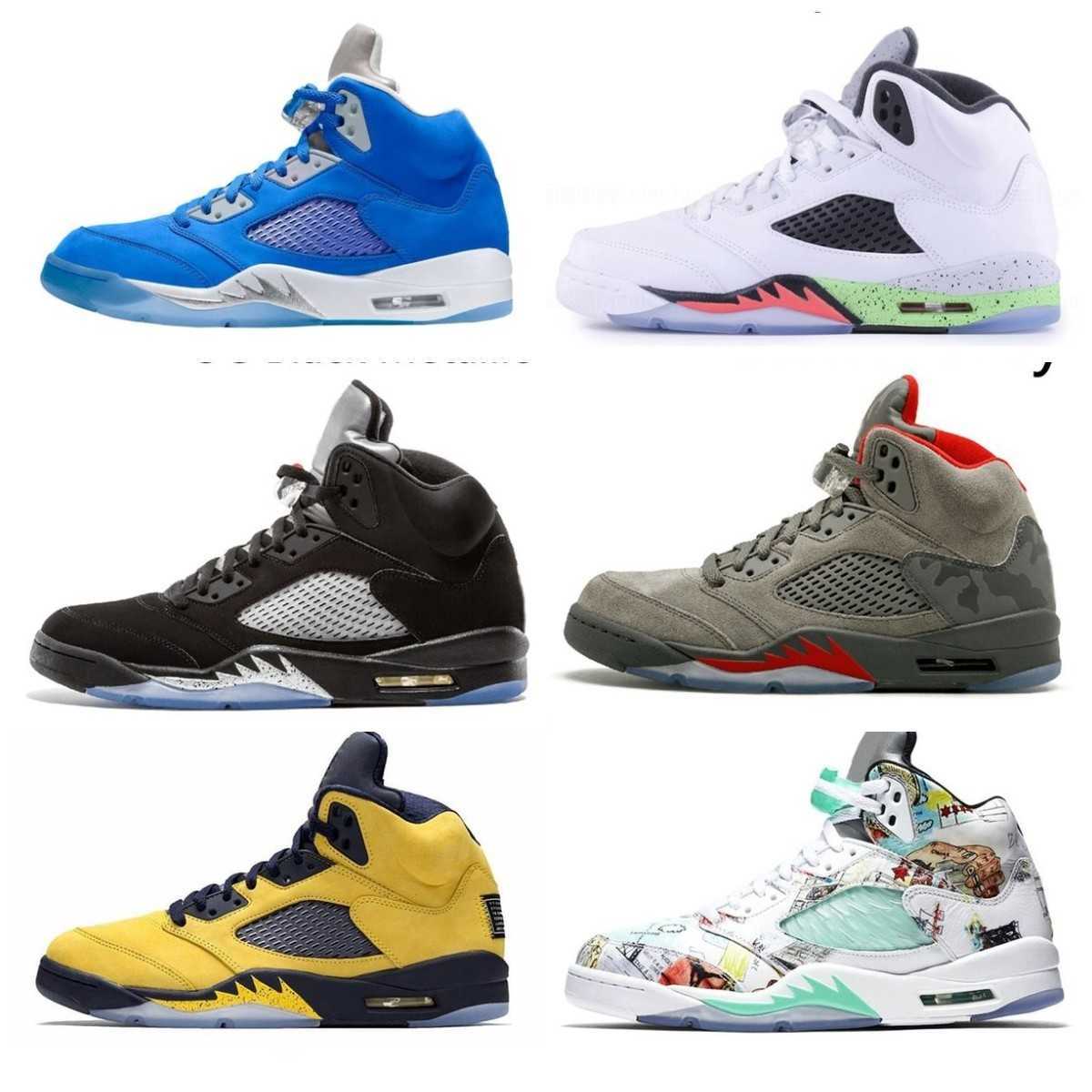 Basketball Shoes Sneakers Racing Blue Jumpman 5 5S Casual Shoes Men's Sports Shoes High Quality Bull Oreo Bluebird Mandarin Duck White Blue Purple Grape Designer 2023, Shua
Basketball Shoes Sneakers Racing Blue Jumpman 5 5S Casual Shoes Men's Sports Shoes High Quality Bull Oreo Bluebird Mandarin Duck White Blue Purple Grape Designer 2023, Shua