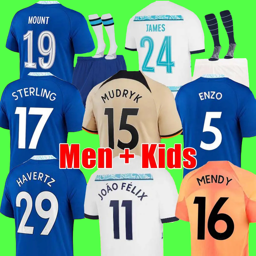 22 23 CFC Soccer Jerseys PULISIC MOUNT JOAO FELIX HAVERTZ STERLING 2022 2023 football shirt men kids KOULIBALY KANTE uniform FOFANA T. SILVA CUCURELLA MUDRYK ENZO, 22 23 third adult
22 23 CFC Soccer Jerseys PULISIC MOUNT JOAO FELIX HAVERTZ STERLING 2022 2023 football shirt men kids KOULIBALY KANTE uniform FOFANA T. SILVA CUCURELLA MUDRYK ENZO, 22 23 third adult
