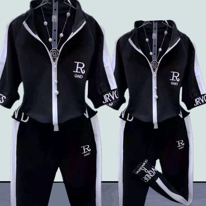 Designer Tracksuits Women Two Piece Set Fashion Letter Print Outfits Casual Stand Collar T Shirt Pants Sportswear Jogger Sport Suit Asia Size M-4XL, Pink
Designer Tracksuits Women Two Piece Set Fashion Letter Print Outfits Casual Stand Collar T Shirt Pants Sportswear Jogger Sport Suit Asia Size M-4XL, Pink