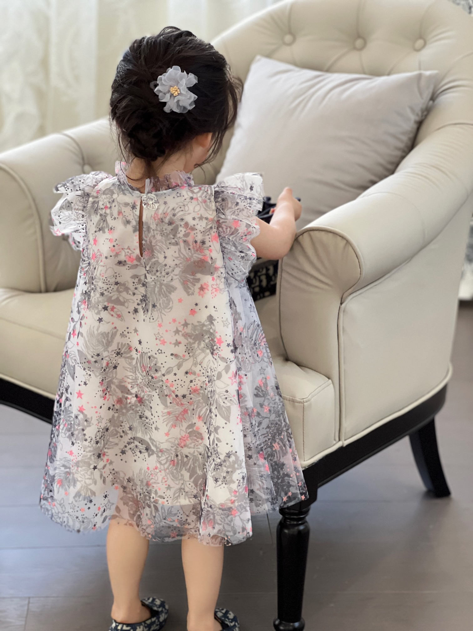 summer stars stylr dresses for girls clothing sequined lace girl dress children birthday party clothes