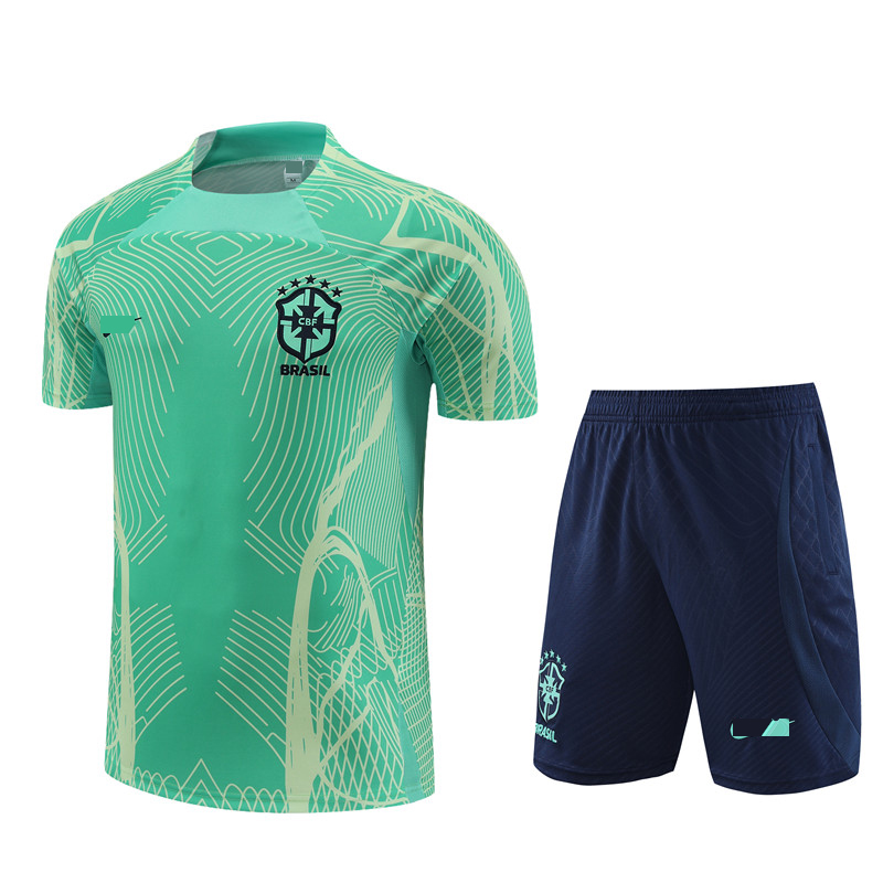 22-23 Brazil Training Tracksuits Badge embroidery Men Jersey Fast-dry Short Sleeve Football Shirt Outdoor Sport T Shirts Top Shorts, No 1
22-23 Brazil Training Tracksuits Badge embroidery Men Jersey Fast-dry Short Sleeve Football Shirt Outdoor Sport T Shirts Top Shorts, No 1