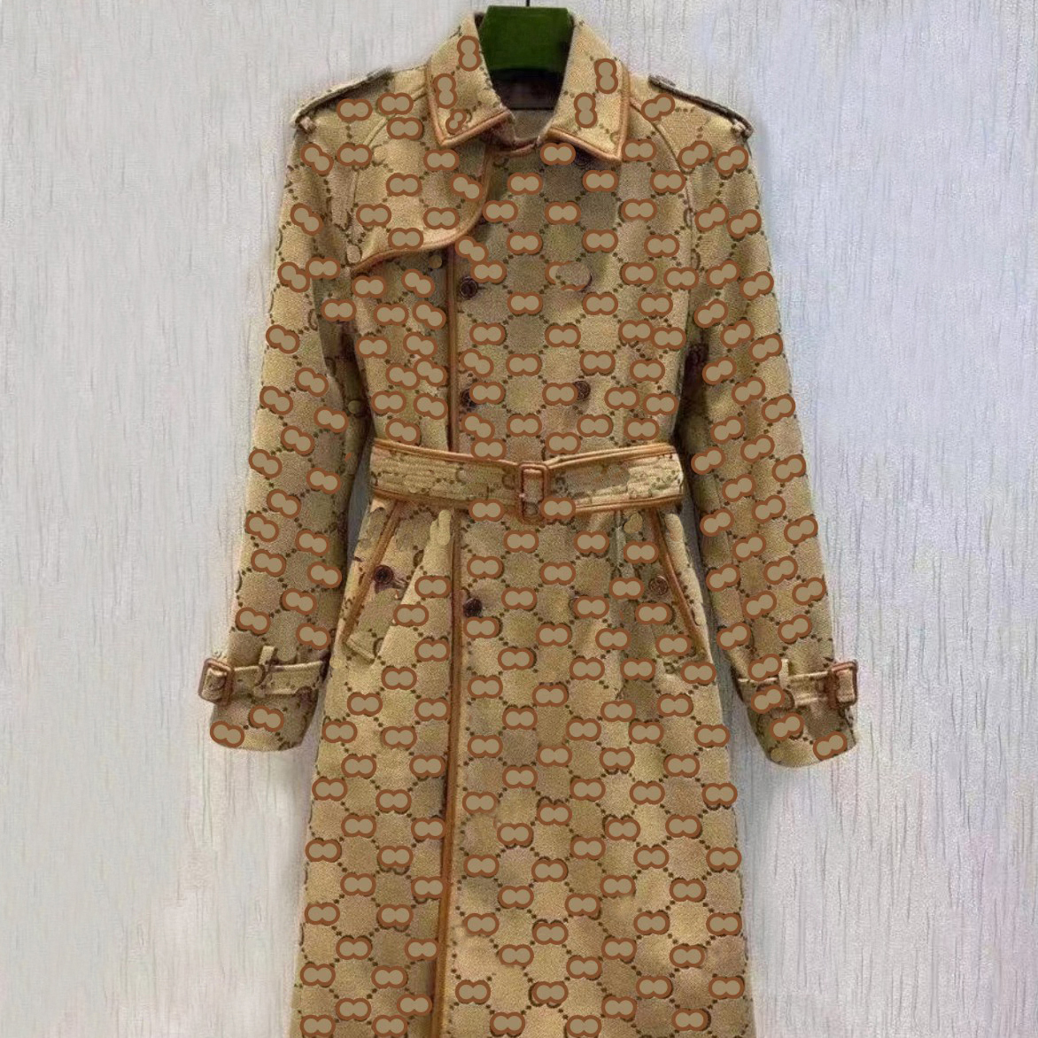 Autumn womens trench coats designer luxury Women Windbreaker body letter print jacket Loose Belt Coat Female Casual Long Trenchs Coat A368, Brown
Autumn womens trench coats designer luxury Women Windbreaker body letter print jacket Loose Belt Coat Female Casual Long Trenchs Coat A368, Brown