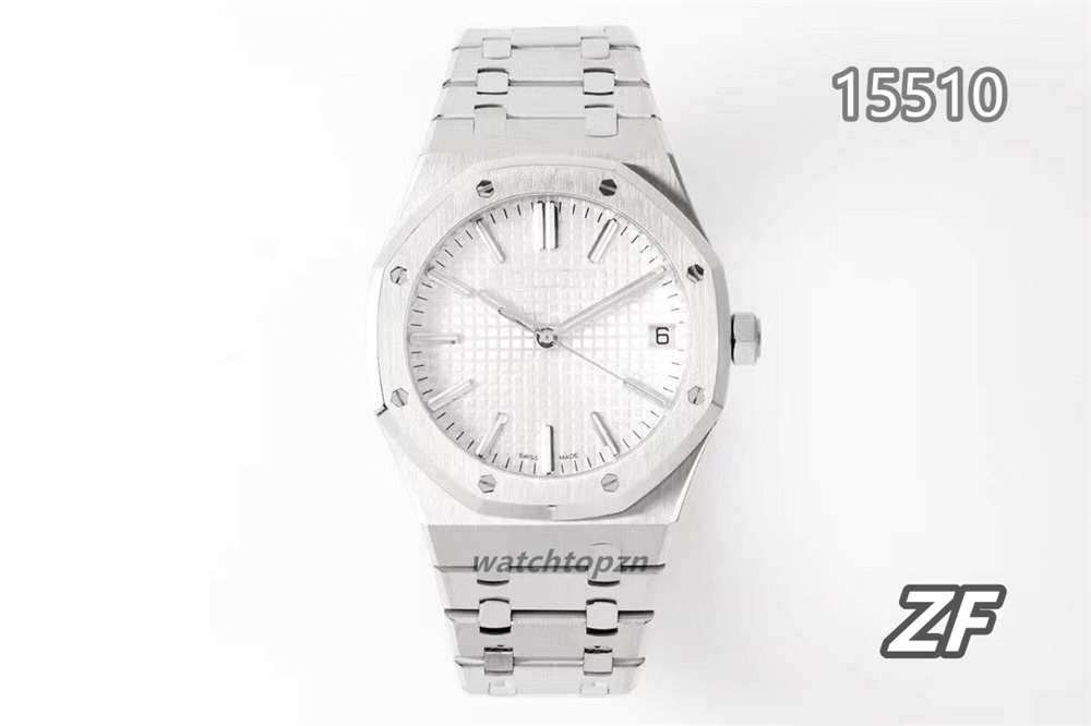 ZF mens watch 15510 Diameter 41mm 50th anniversary model with 4302 movement sapphire glass mirror fine steel case strap polishing drawing process designer watches, As shown
ZF mens watch 15510 Diameter 41mm 50th anniversary model with 4302 movement sapphire glass mirror fine steel case strap polishing drawing process designer watches, As shown