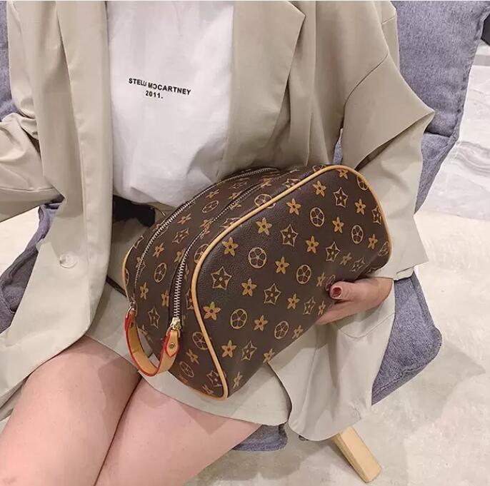Double zipper men travelling toilet bag designer women wash large capacity cosmetic bags toiletry Pouch makeup bagsAA