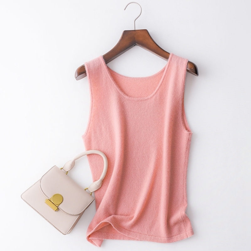 Women's Tanks Camis Spring 2023 Highend Comfortable 100 Merino Wool Vest Fashion Reducing Age Dress Versatile Sling Sexy 230204Z