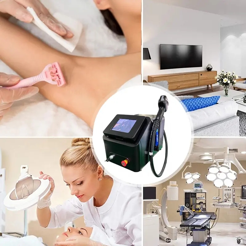 Professional 808 diode laser hair removal machine 3 wavelength 755 1064 808nm Underarms Bikini Line with CE