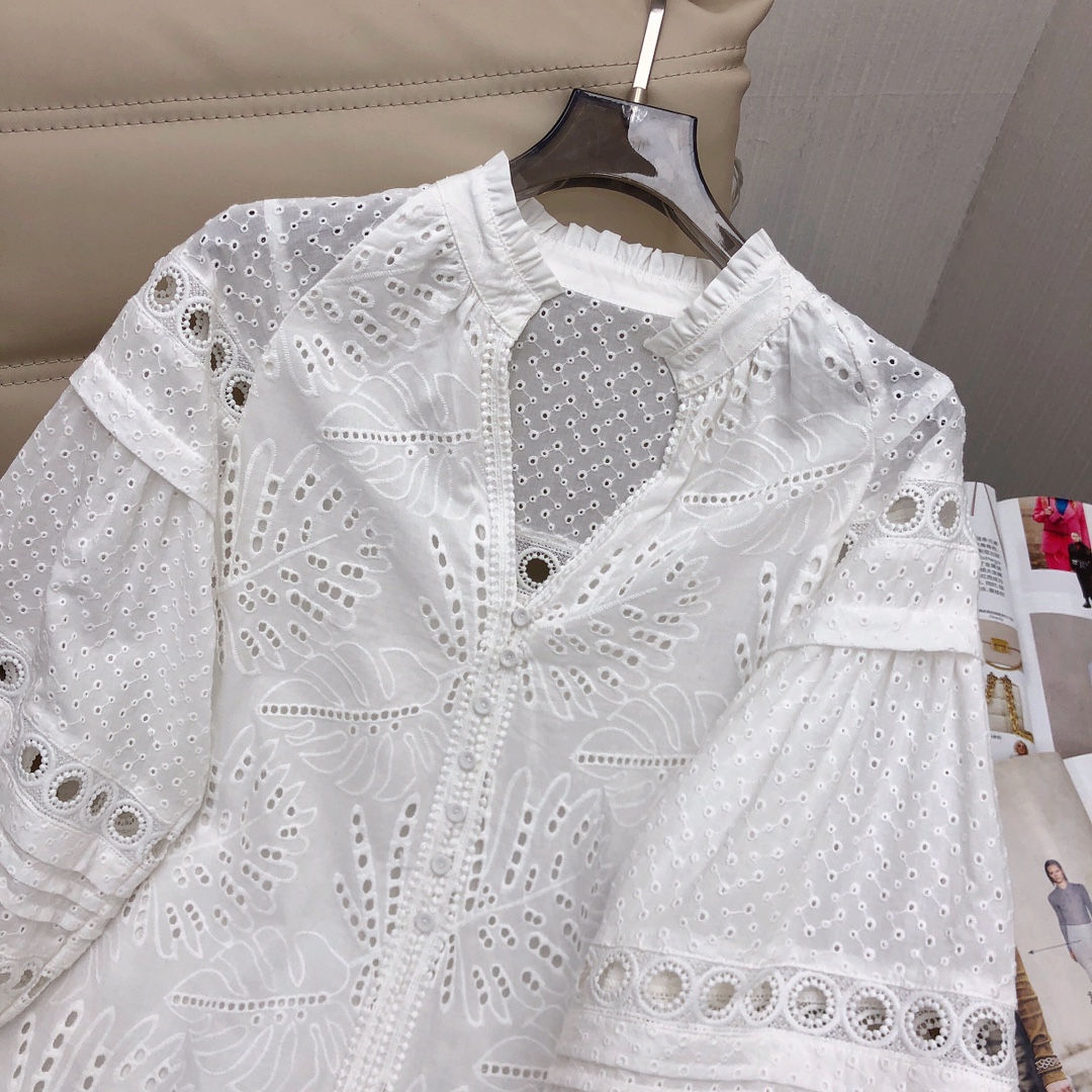 Spring/Summer 2023 New Women's Dress with Hollow out Lantern Sleeves Embroidered Straight Sleeve for Comfort and Upscale, Ivory
Spring/Summer 2023 New Women's Dress with Hollow out Lantern Sleeves Embroidered Straight Sleeve for Comfort and Upscale, Ivory