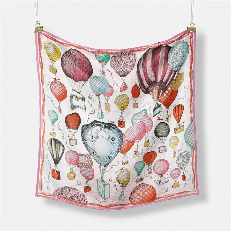 Scarves 53CM Twill Silk Scarf Women Air Ballon Painting Square Bandana Small Hijabs Foulards Tie Headband Female Bow Ties
Scarves 53CM Twill Silk Scarf Women Air Ballon Painting Square Bandana Small Hijabs Foulards Tie Headband Female Bow Ties