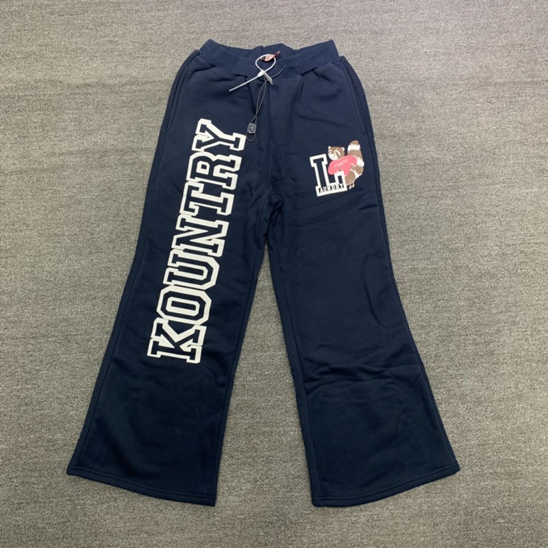 Kapital Kountry Pants Straight Trousers Flare Sweatpants Men's Sweat Women Joggers Overalls Mens Streetwear Sportswear Pant PLJL