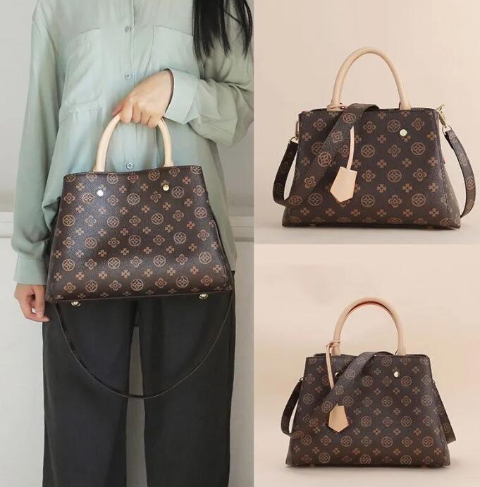 Designer Luxury Satchel Messenger Handbag Leather Strim Handles with Shoulder Strap Crossbody Bag French bag N41056