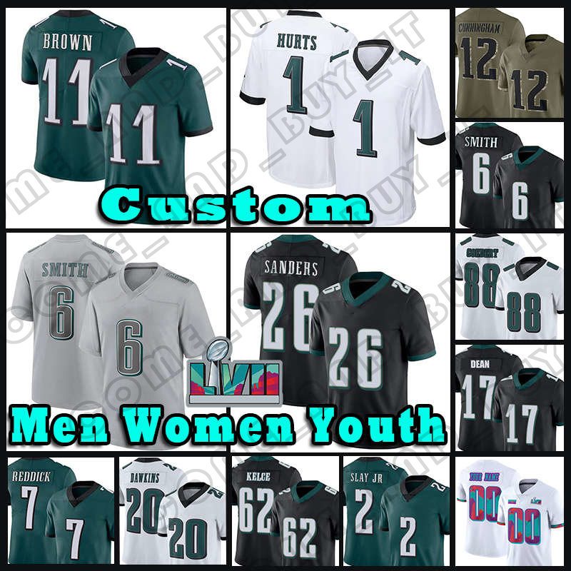 6 DeVonta Smith 1 Jalen Hurts Football Jerseys A.J. Brown Darius Slay Jr Gardner-Johnson Davis Dean Goedert Mailata Eagles Haason Reddick Jason Kelce Landon Dickerson, Custom women(lao y)
6 DeVonta Smith 1 Jalen Hurts Football Jerseys A.J. Brown Darius Slay Jr Gardner-Johnson Davis Dean Goedert Mailata Eagles Haason Reddick Jason Kelce Landon Dickerson, Custom women(lao y)