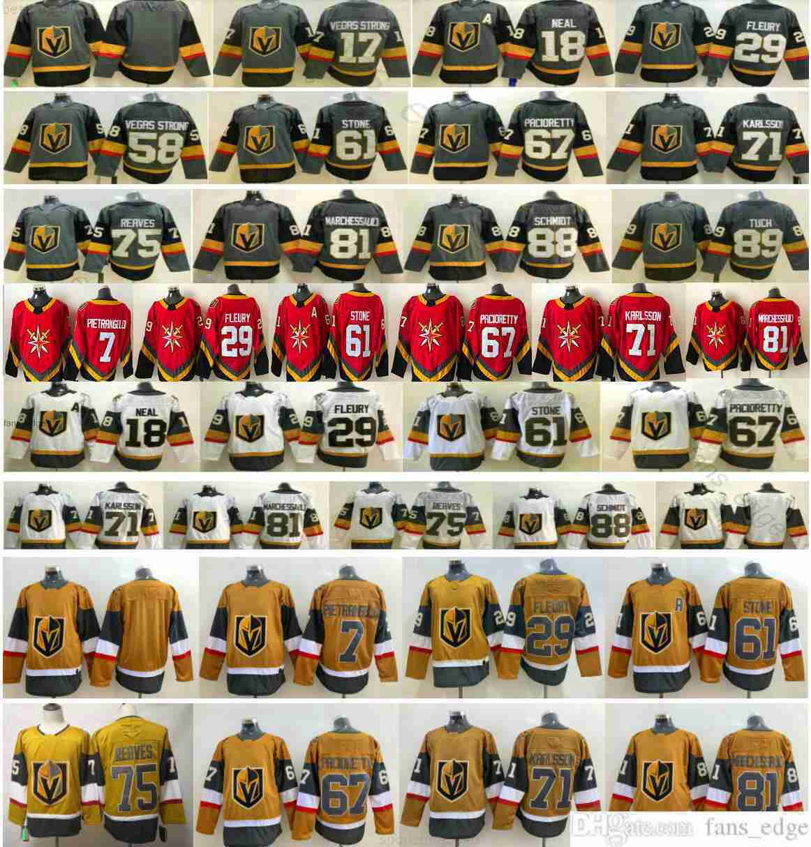 Jersey Vegas Golden Knights Reverse Retro Hockey''Nhl''Jerseys Alex Pietrangelo William Karlsson Mark Stone Max Pacioretty Ryan Reaves Marchessault Cheep, Grey
Jersey Vegas Golden Knights Reverse Retro Hockey''Nhl''Jerseys Alex Pietrangelo William Karlsson Mark Stone Max Pacioretty Ryan Reaves Marchessault Cheep, Grey
