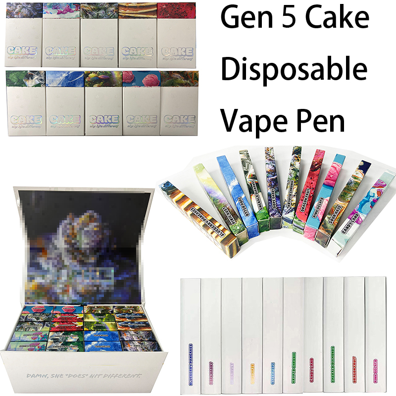 Gen5 cake vape pens Disposable E-cigarettes With New Packing boxes 280mAh Rechargable Battery Empty vape pod For thick oil
Gen5 cake vape pens Disposable E-cigarettes With New Packing boxes 280mAh Rechargable Battery Empty vape pod For thick oil