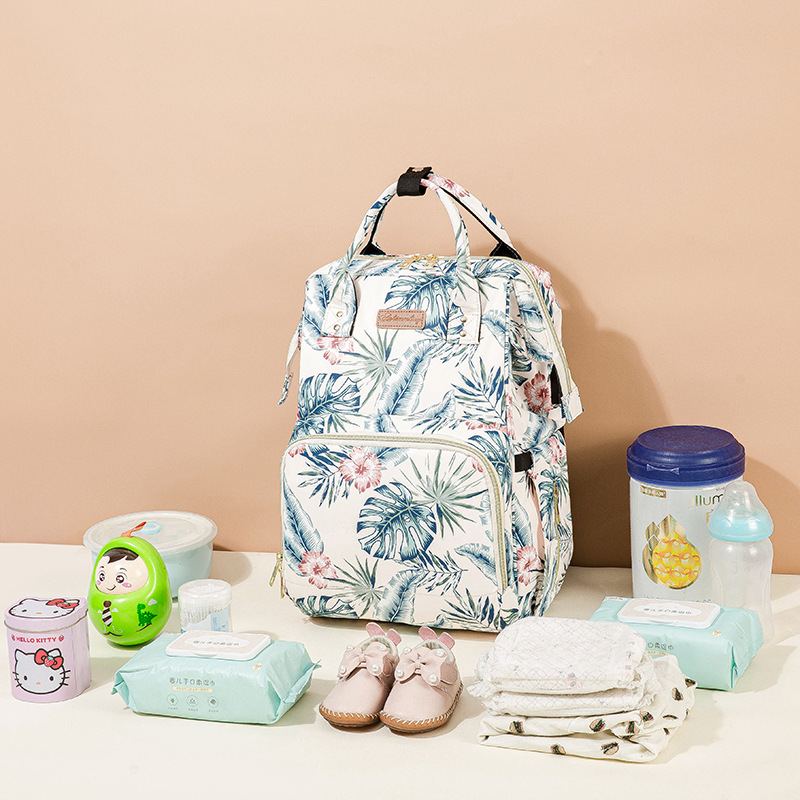HBP Mummy Backpack Portable Multifunction Cute Travel Backpack for Woman Large Unisex Baby Bags Waterproof with Diaper Pouch Washable Pad Pacifier Cas
