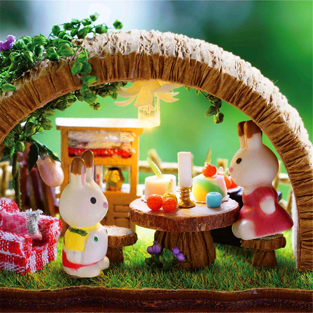 Novelty Items My Neighbor Totoro Music Box DIY Handmade LED Castle In The Sky Children Toys Birthday Romantic Gift Valentine's Day Present 230206 - view 4