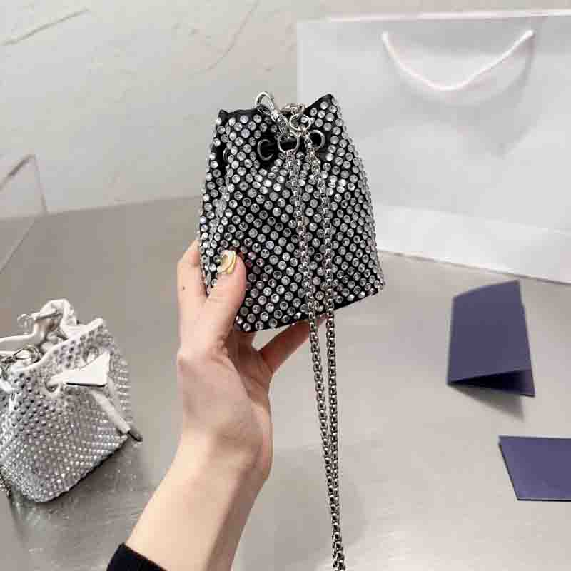 Mini Bucket Bag Women Designer Rhinestone Shoulder Bags Womens Sparkle Handbags Cross Body Purse New Casual With Chain Purses 23 D2302034F, Black
Mini Bucket Bag Women Designer Rhinestone Shoulder Bags Womens Sparkle Handbags Cross Body Purse New Casual With Chain Purses 23 D2302034F, Black