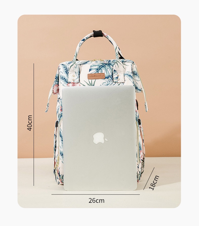 HBP Mummy Backpack Portable Multifunction Cute Travel Backpack for Woman Large Unisex Baby Bags Waterproof with Diaper Pouch Washable Pad Pacifier Cas