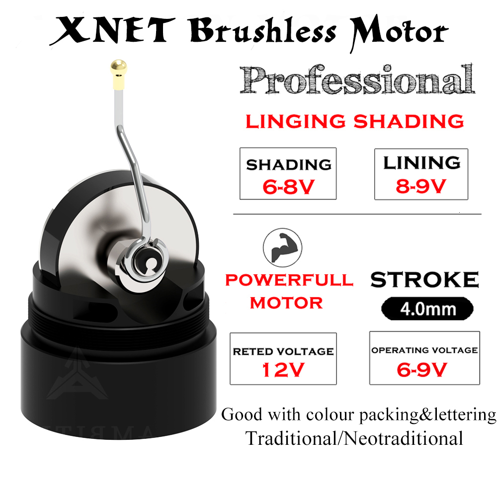 Tattoo Machine XNET Rotary Pen Powerful Coreless Motor Stroke 4mm for Professional Permanent Makeup 230206