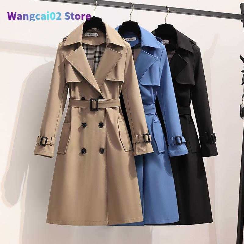 Women's Trench Coats S-4XL Autumn Fashion Elegant Belt Coat Women Loose Mid-length Windbreaker Female Casual Long 020623H, Khaki
Women's Trench Coats S-4XL Autumn Fashion Elegant Belt Coat Women Loose Mid-length Windbreaker Female Casual Long 020623H, Khaki
